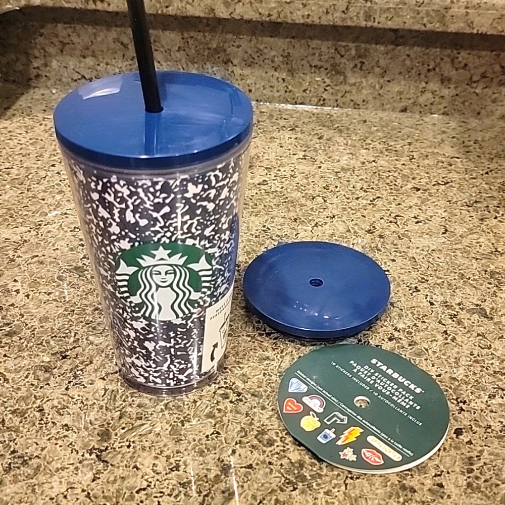 Starbucks Customizable Composition Travel Tumbler 16 Oz